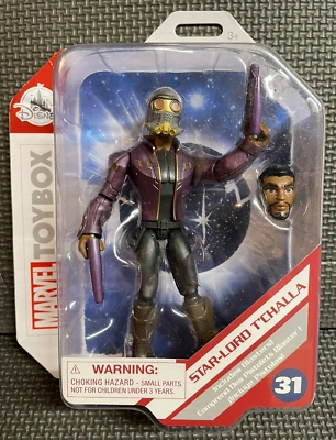 Disney Store Marvel Toybox - Figura de acción Star Lord T’Challa #31 - Nueva en caja Foto 1 de 2