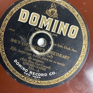 10" 78 RPM-Edward Clarke-She's Everbody's Sweetheart/Nine O'Clock Sal/353 - Imagen 1 de 4