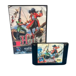 Hook (Sega Genesis, 1992) OEM Game & Box – No Manual Tested Authentic Cartridge - Picture 1 of 9