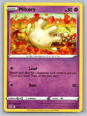 Milcery #070/172 SWSH09: Brilliant Stars Common - Pokemon Cards D77 - Image 1 of 2