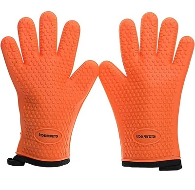 Silicone BBQ & Oven Gloves / Extreme Heat Resistant And Waterproof  - New Foto 1 de 4