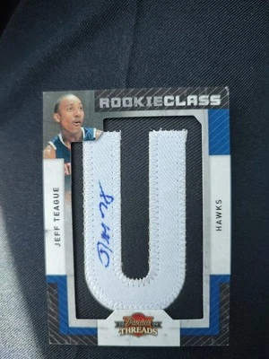 2009 Panini Threads Rookie Class Patch Auto 233/660 #119 Jeff Teague Hawks - Image 1 of 2