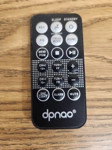 GENUINO DPNAO DP-006-W PORTÁTIL CD ALARMA RADIO CONTROL REMOTO Probado y Funciona - Imagen 1 de 3
