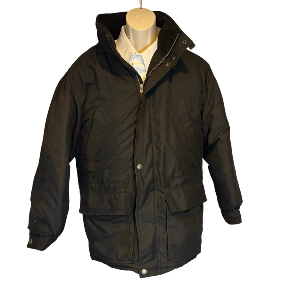 Chaqueta de invierno negra Perry Ellis Downfill Blend para hombre M abrigo acolchado de plumón de pato Foto 1 de 4