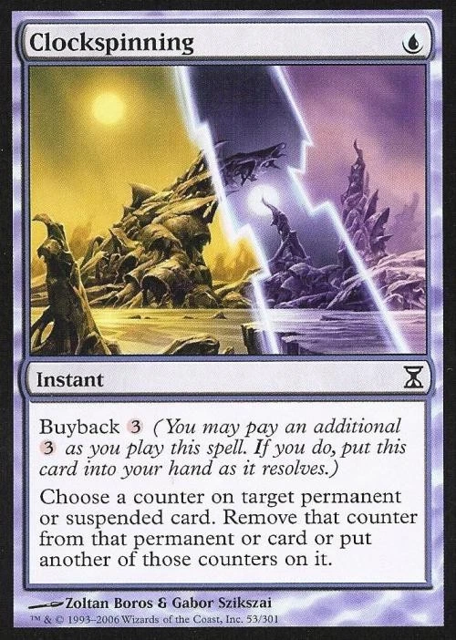 Clockspinning -Foil Light Play MTG Time Spiral - Image 1 of 1