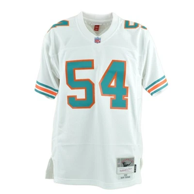 NFL Mitchell & Ness Throwback 84 Miami Dolphins Zach Thomas #54 White Jersey - Image 1 of 4
