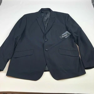 Claiborne Sports Jacket XL Black NEW Polyester Rayon Button Jacket Formal - Picture 1 of 8