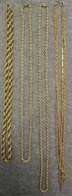 Pacote de corrente tom dourado - Imagem 1 de 4