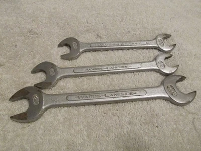 复古 Montgomery Wards 湖滨手扳手 批量 尺寸 ASE 3/4 7/8 11/16 5/8 — 第 1/2 张图片