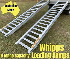 6 Tonne Capacity Skidsteer Loading Ramps 4.1 Metres x 450mm Track Width - Picture 1 of 12