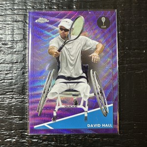 2021 Topps Chrome Tennis DAVID HALL Purple Wave Refractor #27  190/199