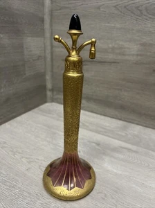 Antique DeVilbiss style 1920’s Perfume Atomizer Gold & Cranberry - Picture 1 of 5