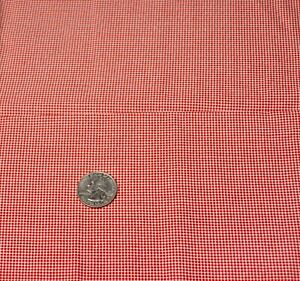 Moda 30’s Reproduction Playtime Tiny Red Check 1 Yd Cotton Quilt Fabric