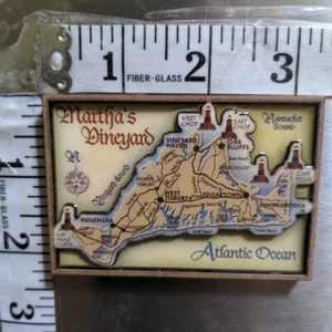 Imán de viaje Martha's Vineyard Atlantic refrigerador decoración de cocina vintage - Imagen 1 de 3