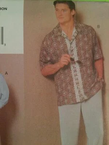 Vogue Sewing Pattern 7094 Mens Shirts Pants Shorts Size XS-M 30-40 Uncut - Picture 1 of 3