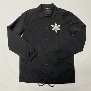 Nike Air Jordan Security Pinnacle Black Coach Nylon Lined Jacket Men's Small S - Picture 1 of 18
