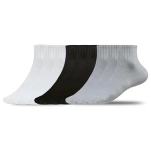 Unisex Sports Solid Socks 9 Pairs,Ideal for All Activities, Moisture Wicking 纯色袜 - Picture 1 of 16