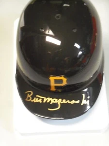 Pgh Pirates, Bill Mazeroski, Signed Riddell, Pirates Mini Helmet, w/Container - Picture 1 of 2