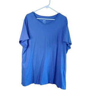 Just My Size Short Sleeve V Neck T-Shirt Purple Size 3X - Picture 1 of 3