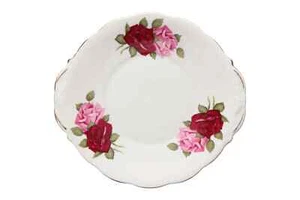 Queen Anne - Unnamed - Red and Pink Roses - Cake Plate - 257873G - Picture 1 of 2