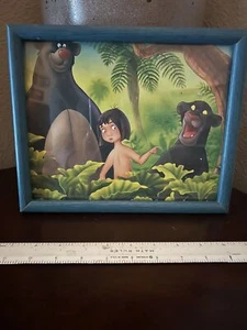 Disneys RARE 1967 The Jungle Book' Print in original frame. 3 main characters - Picture 1 of 6