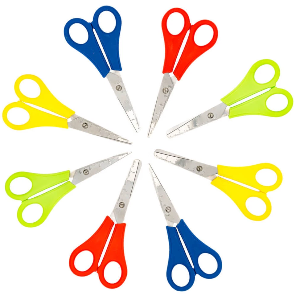 Kinder Bastelschere - rund oder spitz - verschiedene Farben Kinderschere - Bild 1 von 1