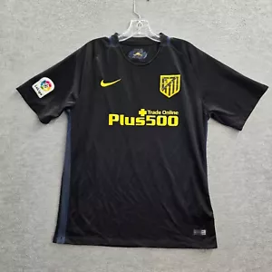 Atletico Madrid Men Jersey Large Black Griezmann 7 2015 Away Nike Kit READ - Picture 1 of 11