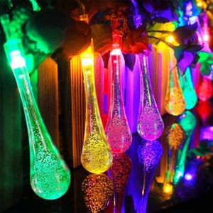 LED Solar String Lights Outdoor Garden Yard Decor Lamp Waterproof Fairy Light - Picture 1 of 216