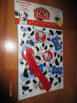 101 bolsas de piruleta dálmata de colección Wilton 1996 Disney 40 unidades nuevas Foto 1 de 2