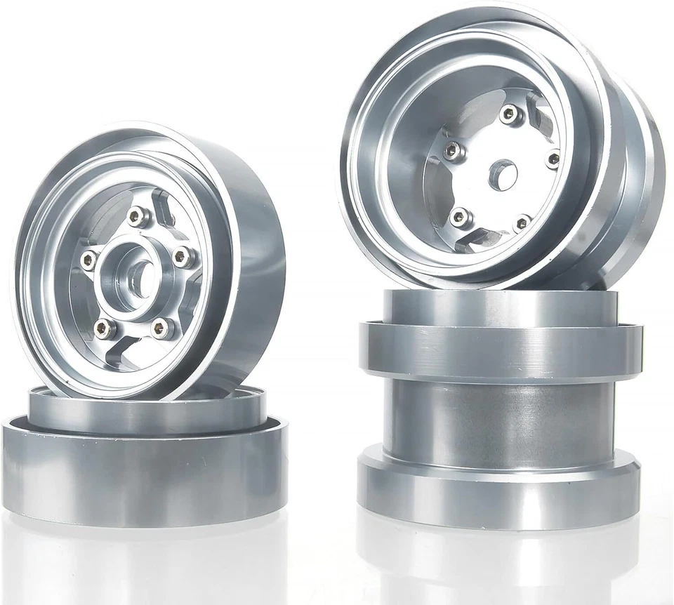 Aluminum Beadlock Rim Set for Tamiya Grasshopper/Hornet/Frog Buggy Champ - Image 1 of 4