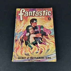 Fantastic Adventures : Secret of the Flaming Skin 12 - Ziff-Davis - 1951 - Pulp - Picture 1 of 7