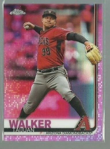 2019 Topps Chrome Pink Refractors #143 Taijuan Walker (ref 76007) - Image 1 of 1