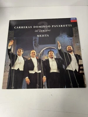Carreras Domingo Pavarotti in concert Mehta 1990 LP - Vinyl Record Mint Cover EC - Image 1 of 4