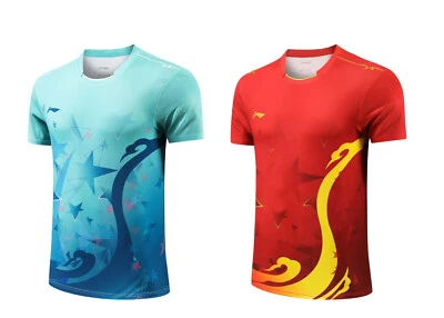 2023 New Li-Ning men's Tops table tennis wear tennis clothes T-shirts - Image 1 of 4