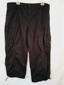 Style & Co. schwarze Cargo Gr. 16 Capri Utility Wandern Walking Workwear Hose - Bild 1 von 6