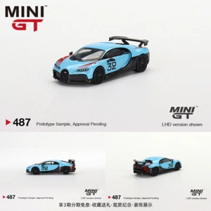 MINI GT 1:64 Bugatti Chiron Pur Sport Grand Prix LHD Model Car #487 - Picture 1 of 4