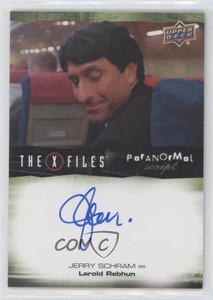 2019 Upper Deck X-Files: UFOs and Aliens Paranormal Script Jerry Schram Auto 0c3