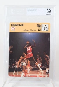 1977-79 Sportscaster Moses Malone series 82 # 82-02 BGS 7.5 Italy - Picture 1 of 2