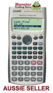 CASIO FINANCIAL CALCULATOR FC-100V FC100V FC100 FC200 NEW WARRANTY AUSSIE SELLER - Picture 1 of 1