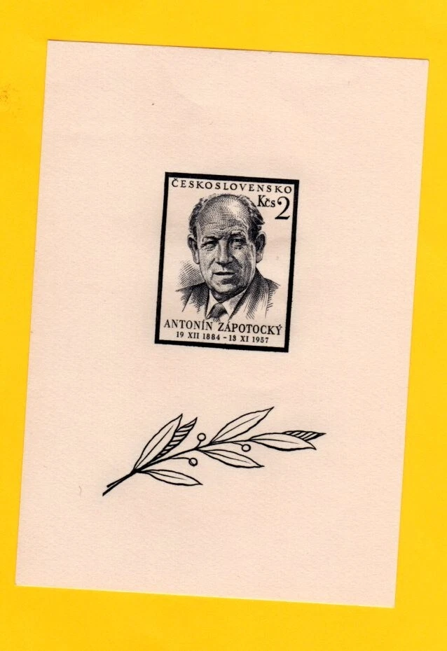 Sellos de Checoslovaquia nr 831 Hoja de recuerdo cv 5,00 mnh Foto 1 de 1