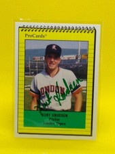 Kurt Knudsen 1991 ProCards #2232 PERSONAL AUTOGRAPH