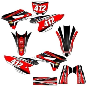 2022-2023 CRF 250 R VIGOR Red Senge Graphics Kit Compatible with Honda - Picture 1 of 10