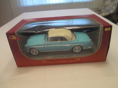 Chrysler Imperial Newport 1955 escala 1:18 modelos exclusivos nuevo en caja azul teniente/blanco Foto 1 de 4