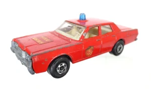 Matchbox Mercury Fire Chief Lesney Toy Car No 59 or 73 Vintage Model - Picture 1 of 13