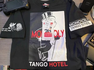 Limited Print Monopoly T Shirt Tango Hotel -Get out of Jail- The world is Yours - Picture 1 of 3