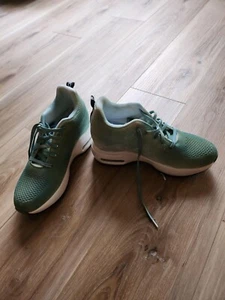 NEU Permanent handgefärbt grün Sneakers ombre 7,5 Plateau SCHÖNE 3" versteckte Absätze - Bild 1 von 5
