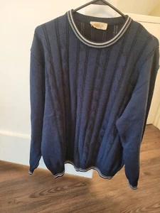 Mens Vintage Italian Cable Knit Sweater  - Picture 1 of 1