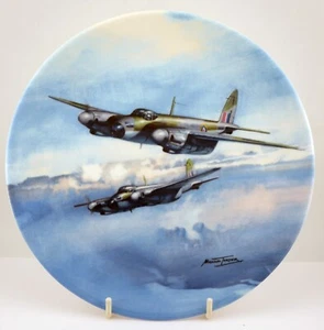 Piastra da collezione Coalport Reach for The Sky aerei seconda guerra mondiale ~ fuori esercizio - Foto 1 di 2