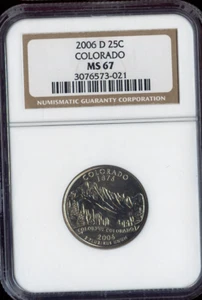 2006-D Colorado Quarter NGC MS67 Quality - Picture 1 of 2