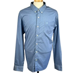DOCKERS Men's Blue Geometric Print Long Sleeve Button Up Shirt Size XX Large - Picture 1 of 21